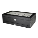 10 watch storage box with drawer and hardware lock