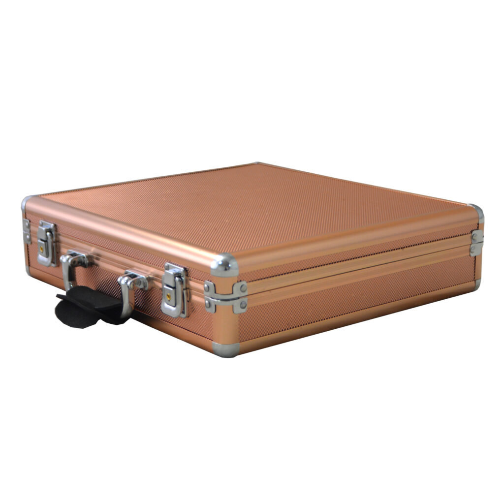 Rose Gold Aluminum Alloy Frame 18 Watch Suitcase