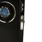 3 watch winder close-up showing winding position and standard hardware lock