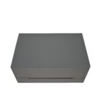 Gray PU Leather Jewelry Organizer Box with Removable Tray
