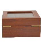 High Glossy Teak with Camel 6 Watch Case
