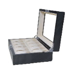 High Glossy Green Oak Grain Spliced Carbon Fiber 10 Watch Case