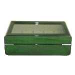 High Glossy Green Oak Grain Spliced Carbon Fiber 10 Watch Storage Case