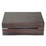 High Glossy Macassar Ebony Grain 10 Watch Case with Combination Lock