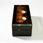 High Glossy Ebony Grain Spliced Carbon Fiber 5 Watch Case