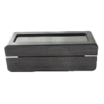High Glossy Ebony Grain Spliced Carbon Fiber 5 Watch Case with Tempered Glass Display