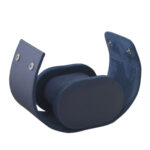 Crossed Grain Blue PU Leather 1 Watch Roll