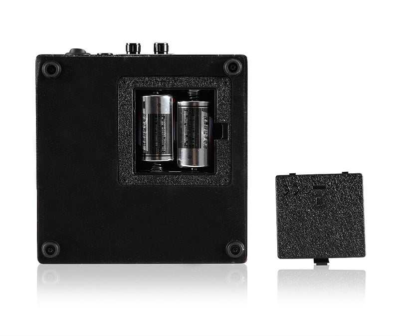 2-watch winder underside with open battery compartment and base feet