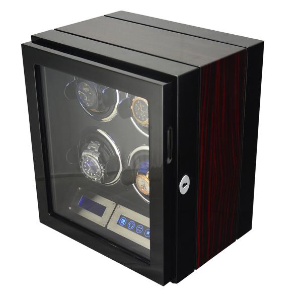 4 Watch Winder with LED Light and Japanese Mabuchi Motor