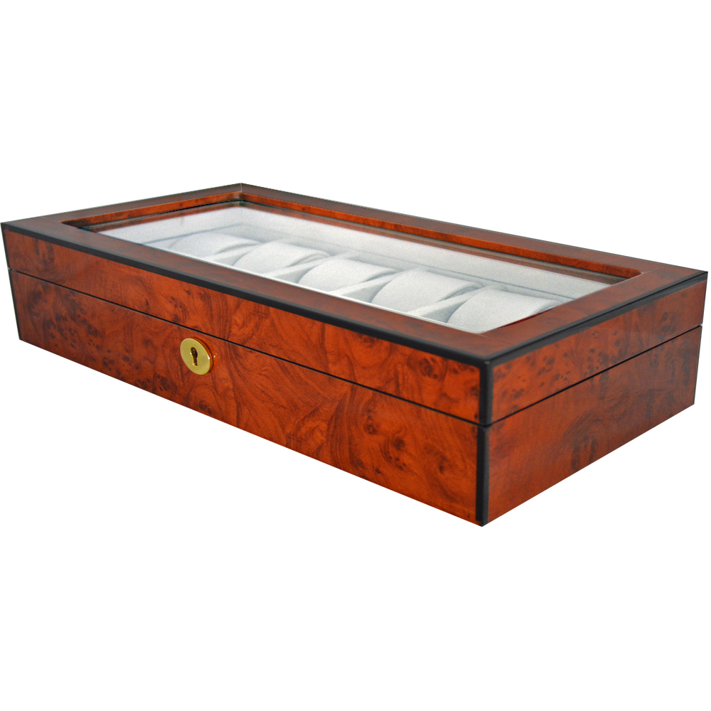 High Glossy Tiger-Skin-Like Surface 12 Watch Case