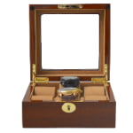 High Glossy Teak with Camel 6 Watch Case
