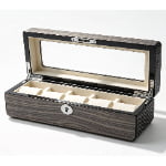 High Glossy Oak Grain Spliced Carbon Fiber 5 Watch Case