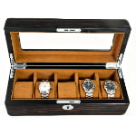 High Glossy Ebony Grain Spliced Carbon Fiber 5 Watch Case