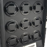 automatic watch winder rotating pillows with black interior design