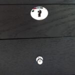 Black Wood Veneered Double-Layer 22 Slots Watch Case