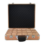 Rose Gold Aluminum Alloy Frame 18 Watch Suitcase