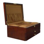 High Glossy Camphor Grain Jewelry Organizer Box with Drawers