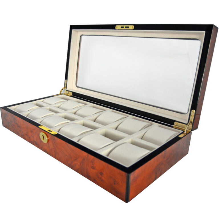 High Glossy Tiger-Skin-Like Surface 12 Watch Case