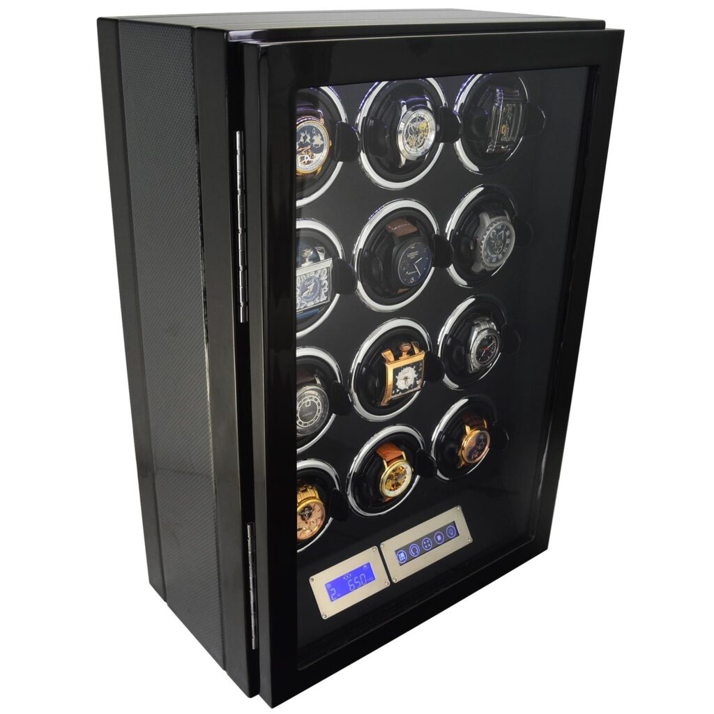Carbon Fiber 12 Watch Winder with Adjustable TPD