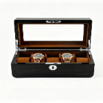 High Glossy Ebony Grain Spliced Carbon Fiber 5 Watch Case