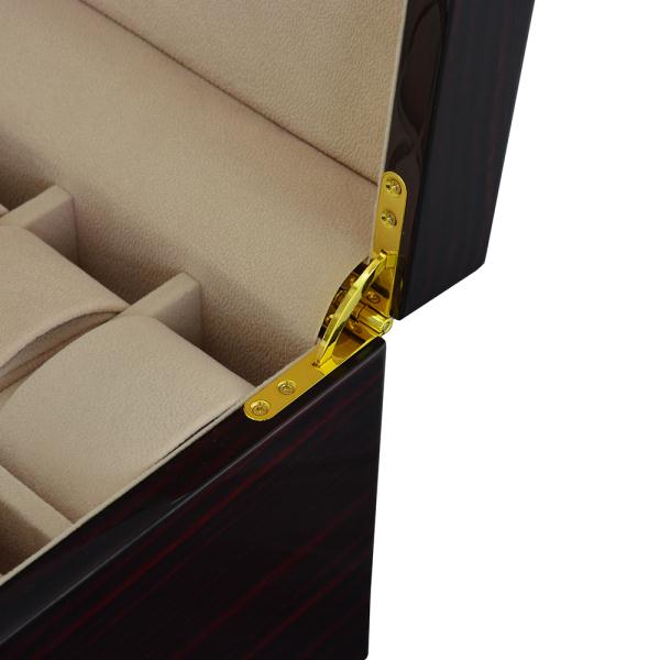 40 slot watch case with velvet compartments and organized storage layout
