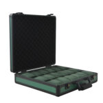 Green Aluminum Alloy Frame 18 Watch Suitcase