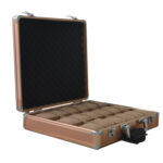 Rose Gold Aluminum Alloy Frame 18 Watch Suitcase
