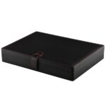 Carbon Fiber MDF Watches and Car Parts Collection Box with Two-Layer Display Design
