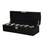 Black High Glossy Arc 6 Watch Case with Velvet Interior