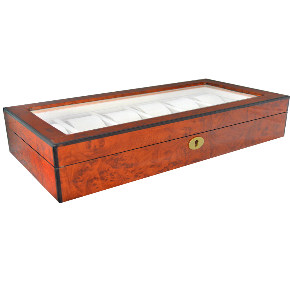 High Glossy Tiger-Skin-Like Surface 12 Watch Case