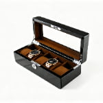 High Glossy Ebony Grain Spliced Carbon Fiber 5 Watch Case