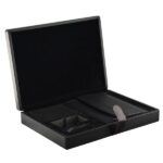 Carbon Fiber MDF Watches and Car Parts Collection Box with Two-Layer Display Design