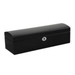 Black High Glossy Arc 6 Watch Case with Velvet Interior