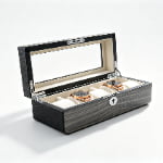 High Glossy Oak Grain Spliced Carbon Fiber 5 Watch Case