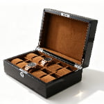 High Glossy Macassar Ebony Grain 10 Watch Case
