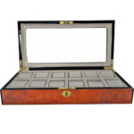 High Glossy Tiger-Skin-Like Surface 12 Watch Case