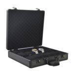 Aluminum Alloy Frame 18 Watch Suitcase with Velvet Interior