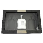Bark Veneered MDF Perfume Case with Tempered Glass Display