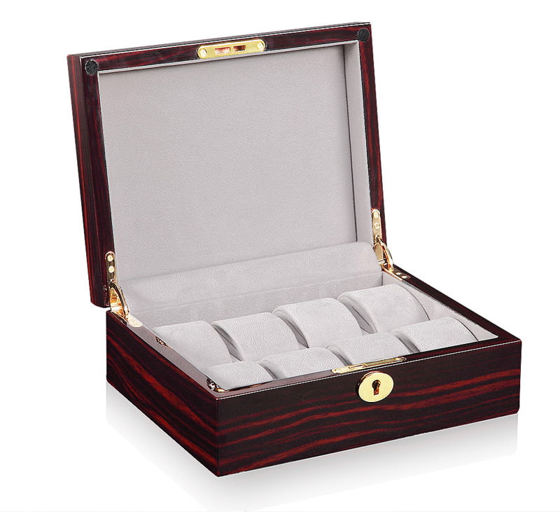 High Glossy Ebony with Grey 8 Watch Case
