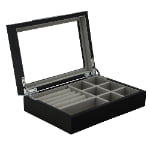 Bark Veneered MDF Jewelry Organizer Case
