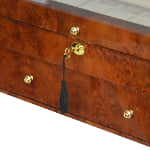 40 slot watch case with high gloss exterior and tempered glass display window
