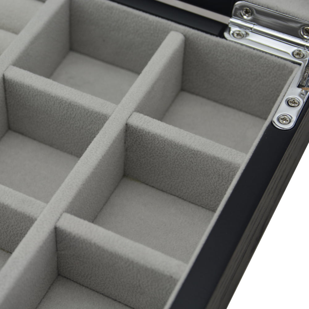Bark Veneered MDF Jewelry Organizer Case
