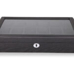 18 Watch Black Wood Veneer Watch Case