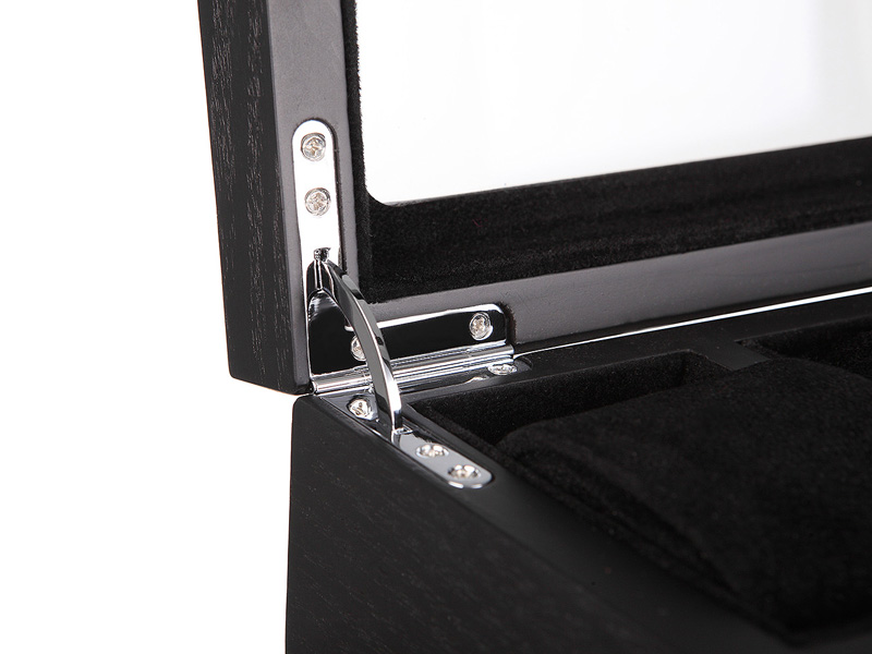18 Watch Black Wood Veneer Watch Case