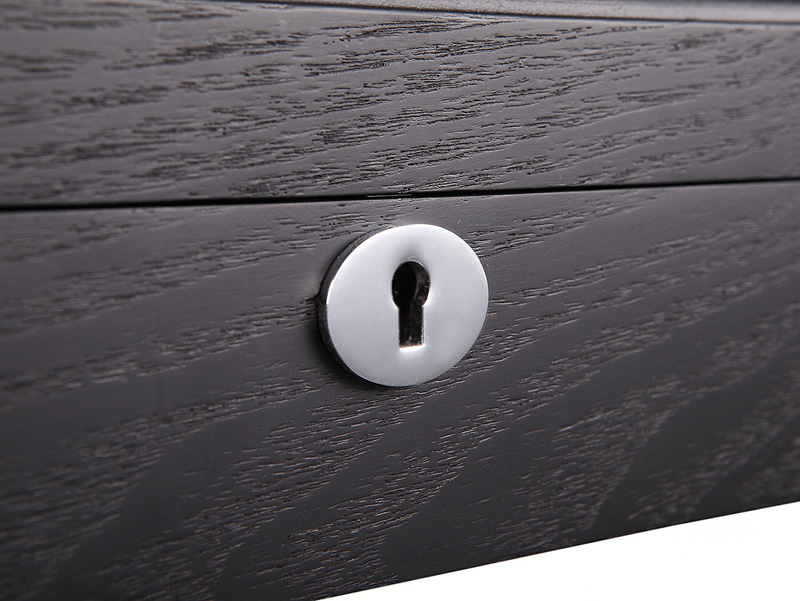 18 Watch Black Wood Veneer Watch Case