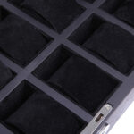 18 Watch Black Wood Veneer Watch Case