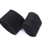 black wooden watch box with black pillow