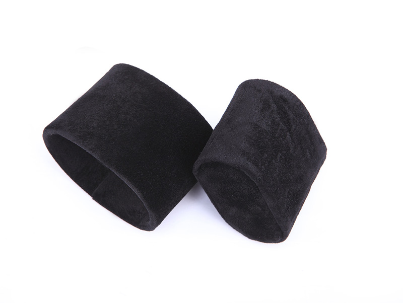 black wooden watch box with black pillow