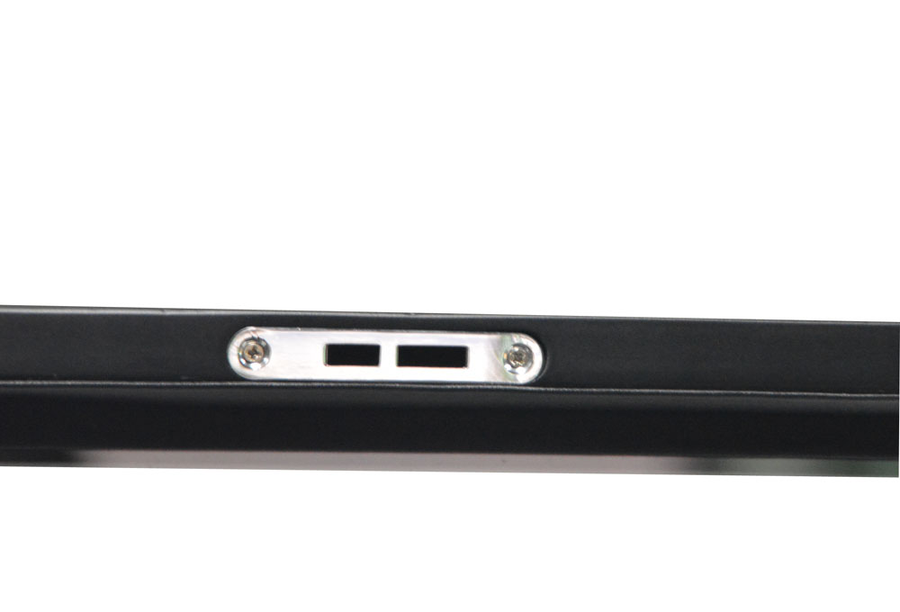 watch case tempered glass frame and black interior detail