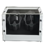High-Gloss White 4-Watch Winder with Acrylic Display